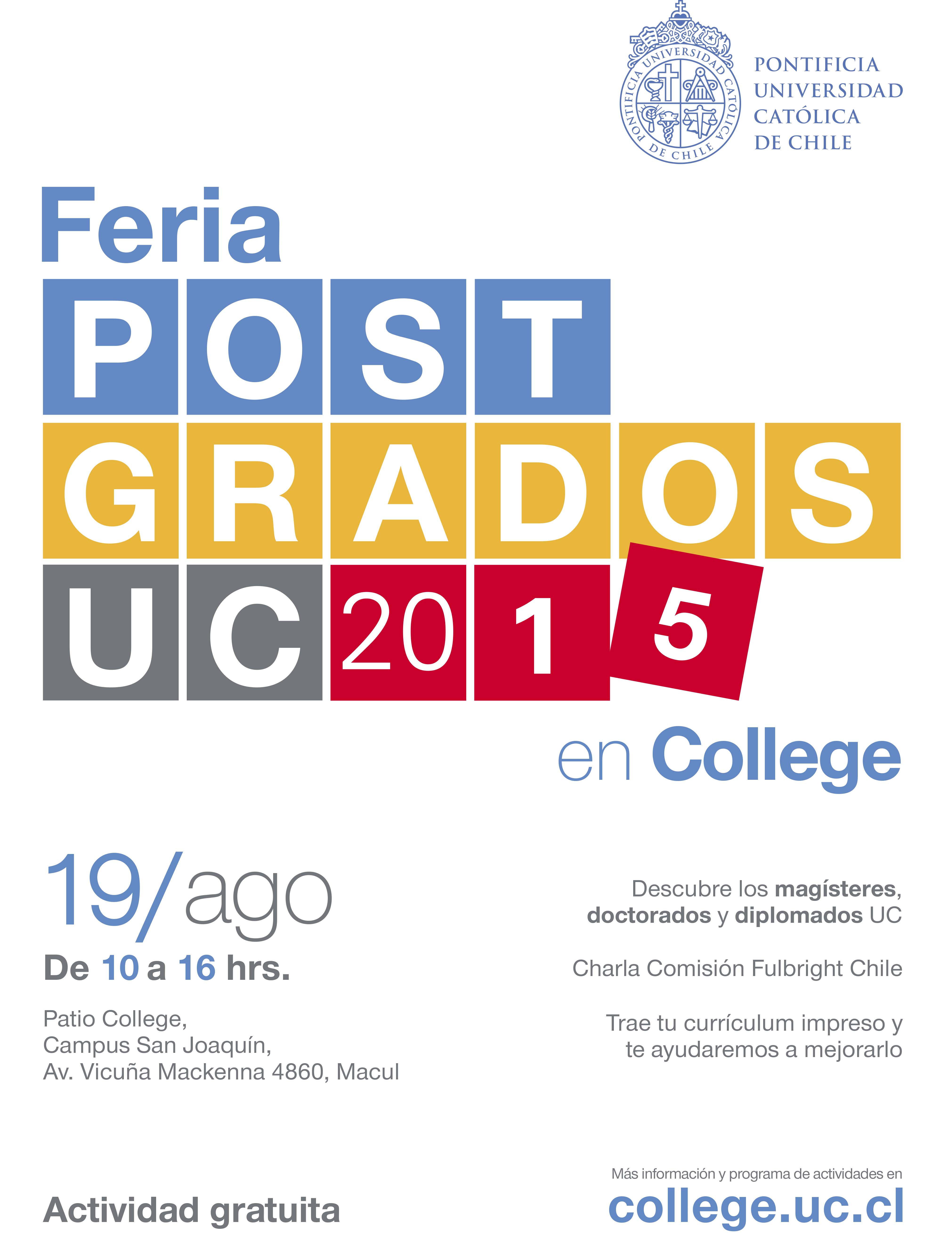 feria-postgardos-uc college 2015