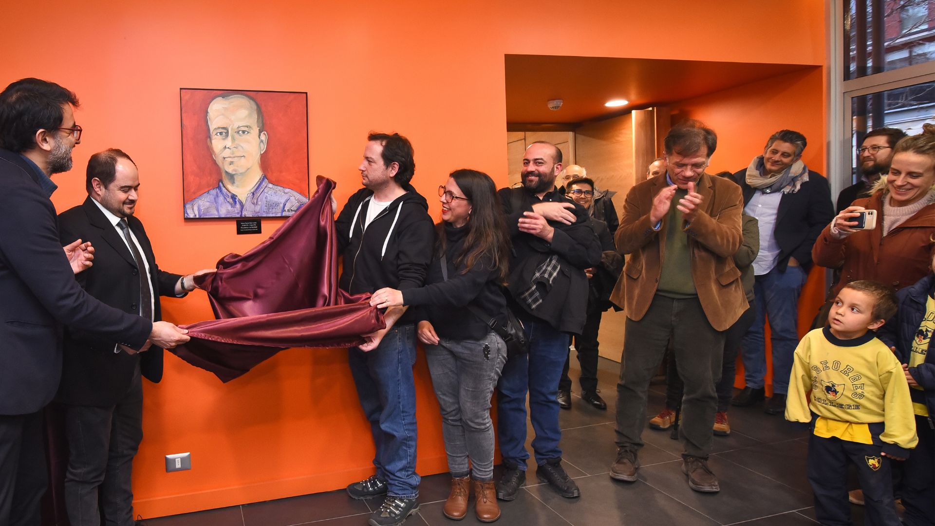 Ceremonia de recepción de retrato al óleo de Ninoslav Bralic